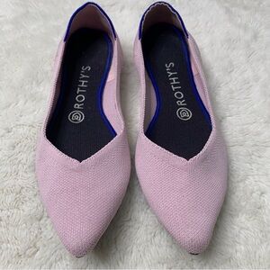 Rothy's Women's Light Pink Le Point Flats Shoes Size 8.5